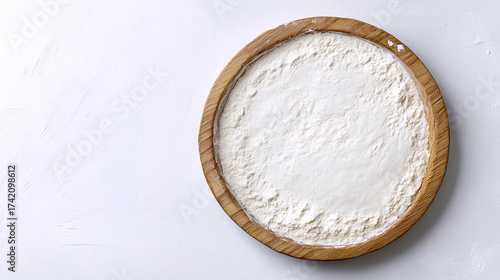 Flour Arranged In Round Shape