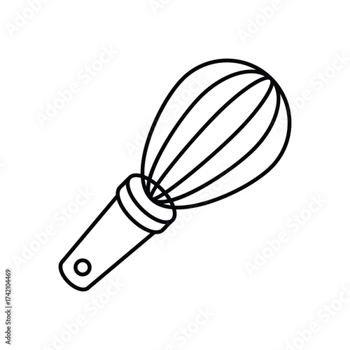 Whisk icon clean and modern vector illustration