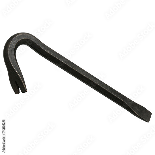 Dark Iron Metal Crowbar Tool for Leverage