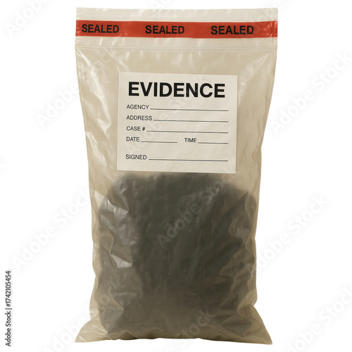 Forensic Evidence Bag Sealed Label