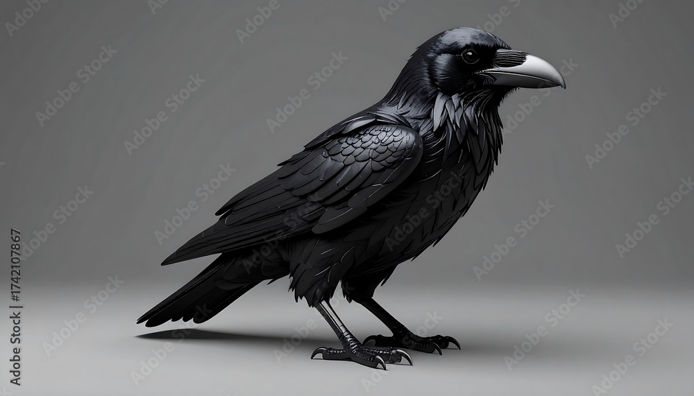 Fototapeta premium Shadow Crow Midnight Raven 