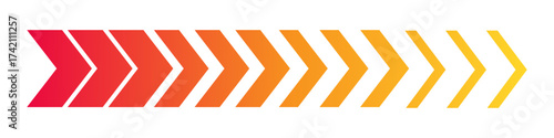 Moving arrow symbol. Colored arrow symbols. Arrow dynamic symbol, speed sideways arrow icon striped direction fast arrows symbo.