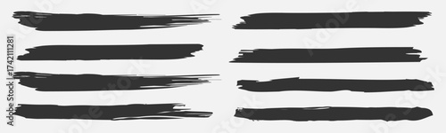Set of paint brushes. Black brush stroke, abstract digital lines, brushstrokes, painted backgrounds, watercolor paint strokes, watercolor brush, splatter brush, illustrator brush set.