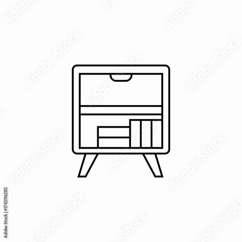 slotted spatula cooking icon sign vector