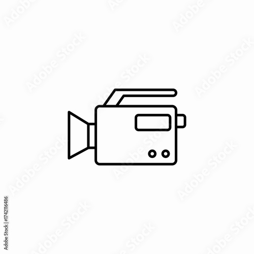 video camera recorder icon sign vector