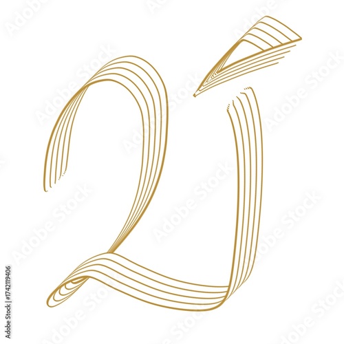 vector illustration of an old letter
