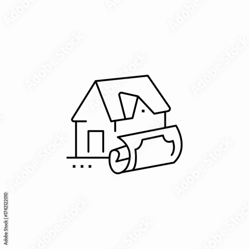 mortgage finance plan icon sign vector