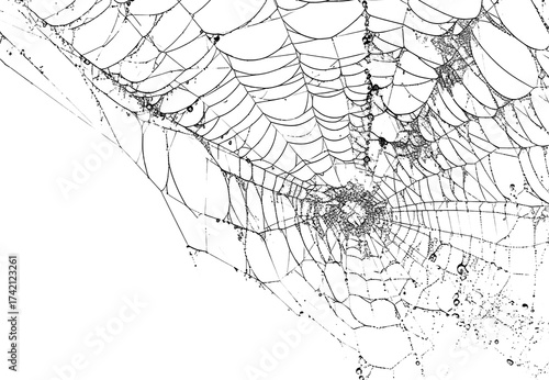 spider net vector illustration, PNG Stock royalty free. transparent background 
