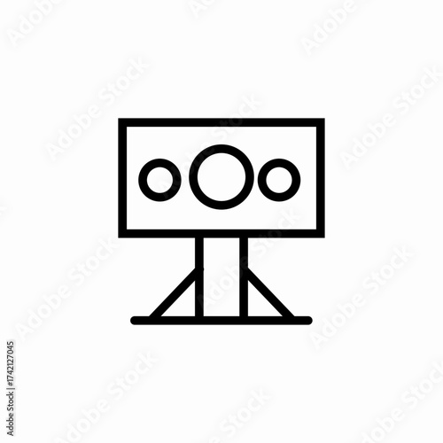 game display monitor icon sign vector