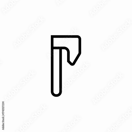 hand held chopper icon sign vector