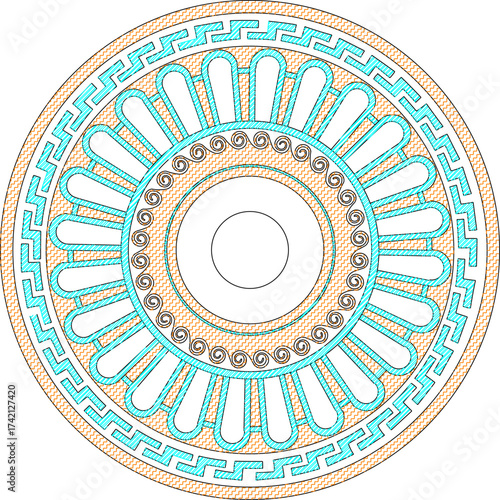 sketch vector illustration silhouette design decoration ornament background pattern mandala rosette ethnic traditional classic vintage full of carvings 