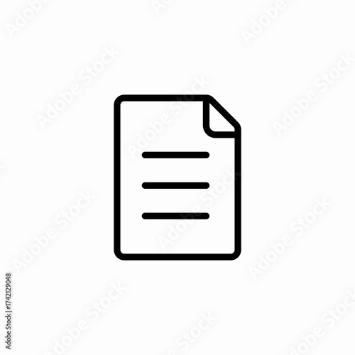 text file content icon sign vector
