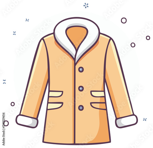 Cozy Winter Parka Jacket with Plush Fur Collar and Cuffs