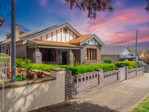 Photography Beautiful colours of a Spring Sunset over Residential houses in inner Sydney sub