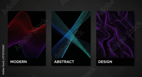 Vibrant abstract modern design elements.
