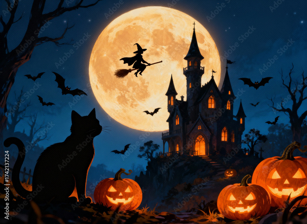 Fototapeta premium ハロウィンの夜