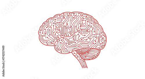 The Neural Network Brain Concept Representing Artificial Intelligence And Advanced Computer Systems And Futuristic Technology Ideas And Machine Learning And Data Processing