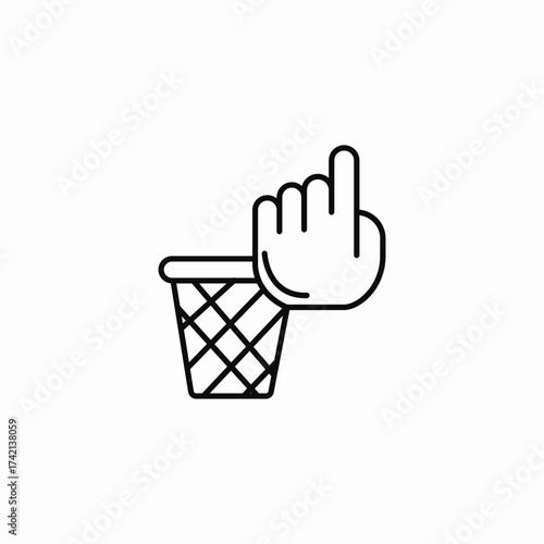basketball shoot score icon sign vector