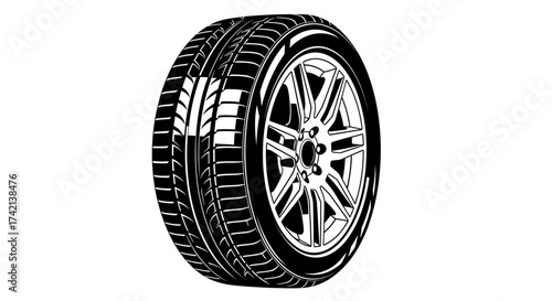 Durable Tread Pattern for Enhanced Traction and Performance in Various Weather Conditions Providing a Safe and Smooth Driving Experience