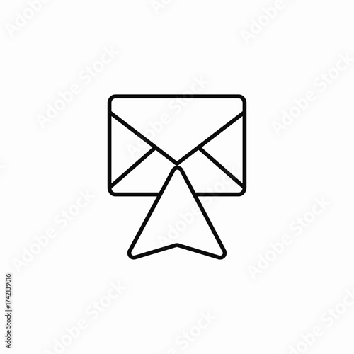 send email message icon sign vector