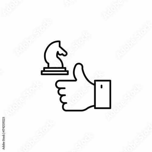 strategy approval like icon sign vector