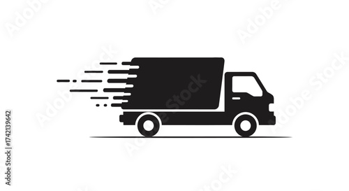 Express Delivery Service Icon Representing Fast Shipping and Logistics Solutions for Businesses and Customers Online