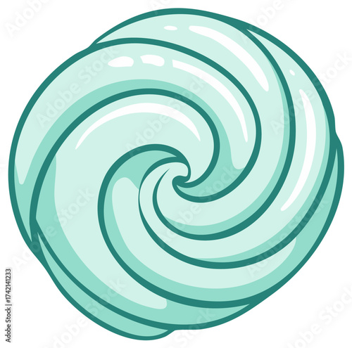 Pastel Candy Swirl Delight Sweetness Treat Confection Design Element