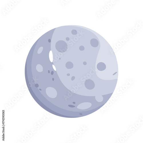 blue moon on white background