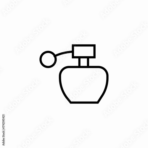 classic perfume bottle icon sign vector