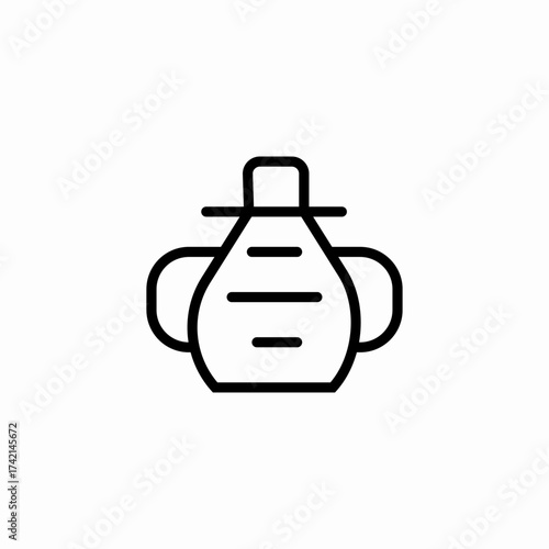 handled sippy cup icon sign vector