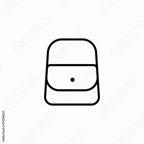 shoulder bag accessory icon sign vector