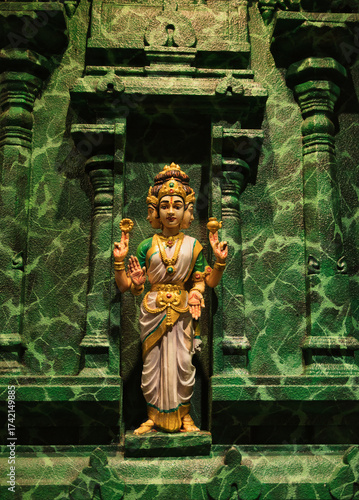 Canvas Print Details inside the Sri Mahamariamman Temple in Kuala Lumpur, Malaysia