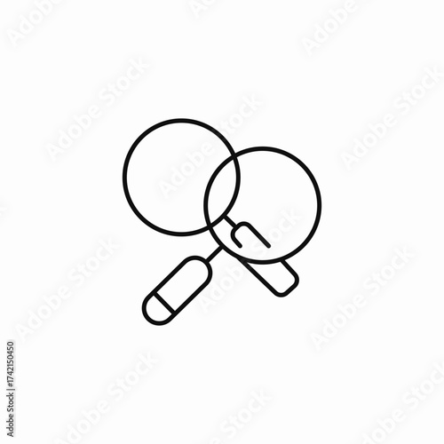 magnifying glass search icon sign vector
