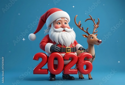 santa claus with christmas gifts