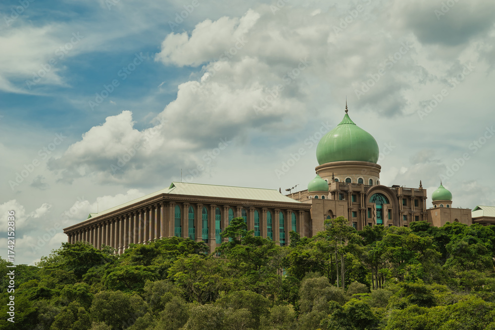 Fototapeta premium Perdana Putra, which houses the offices of the Prime Minister of Malaysia.