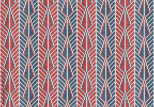 Mosaic tiles seamless pattern composition with traditional Palestinian motif. Editable vector background for print, background, web, wrapping.
