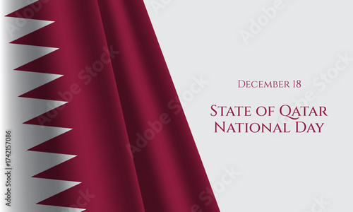 State of Qatar National Day Background Design.