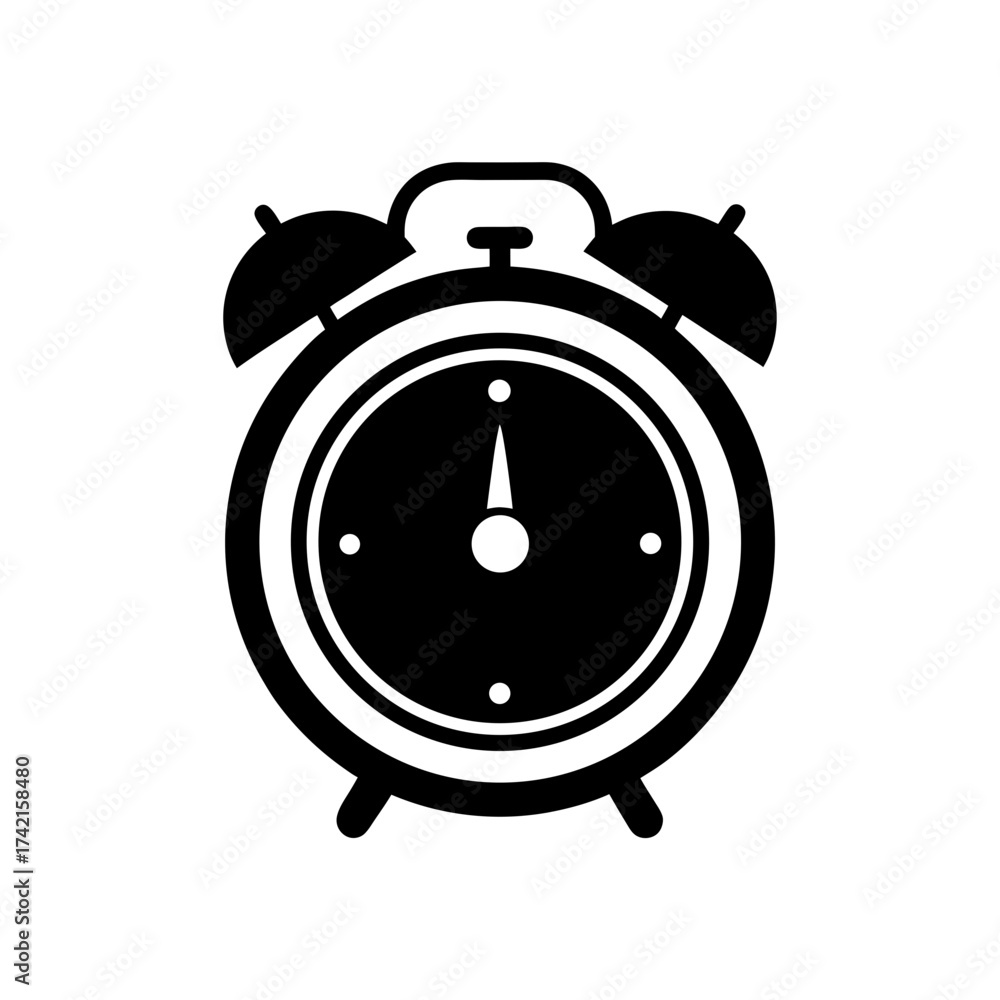 Fototapeta premium alarm clock vector illustration