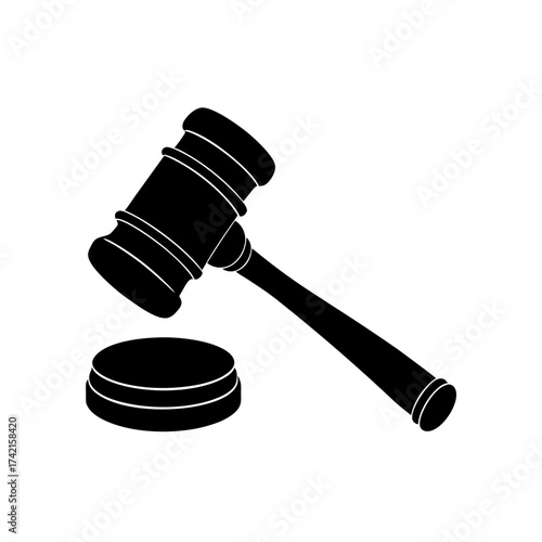 gavel and law book