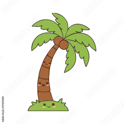 coconut tree vector illustration design