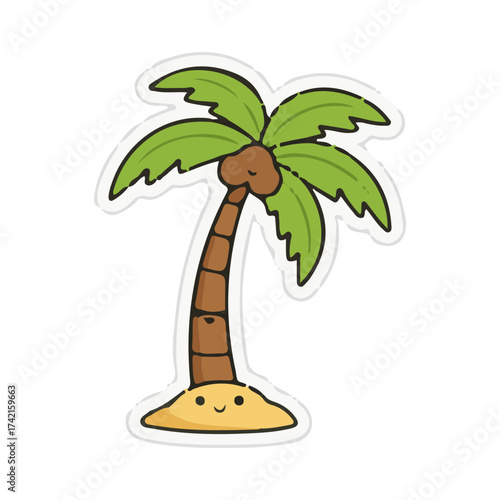 coconut tree vector illustration design