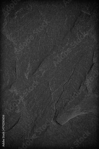 Dark grey black slate background or texture.