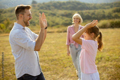 Joyful family interaction d...