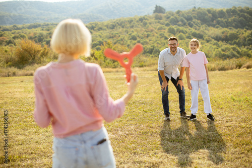 Family enjoys a sunny after...