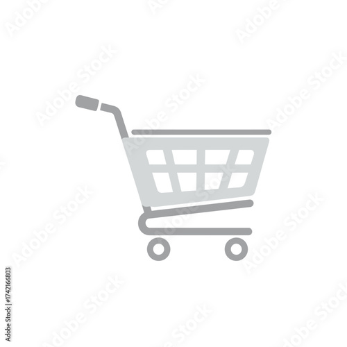 Shopping cart icon representing e-commerce and retail services online shopping and digital transactions