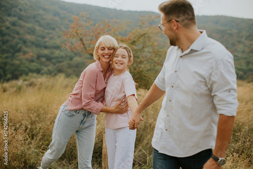 Family enjoying a joyful da...