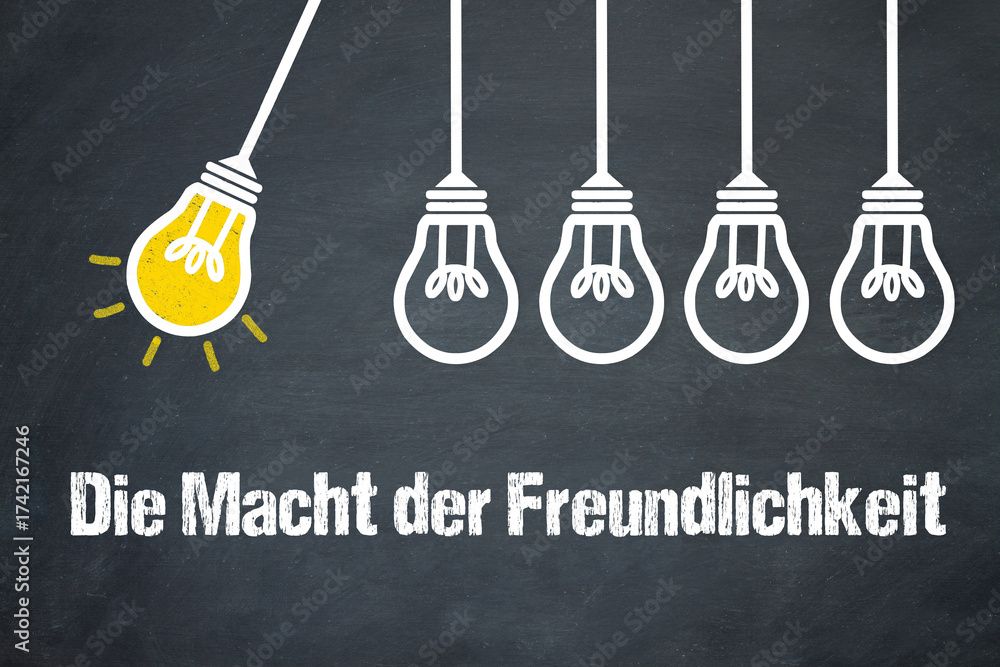 Fototapeta premium Die Macht der Freundlichkeit 