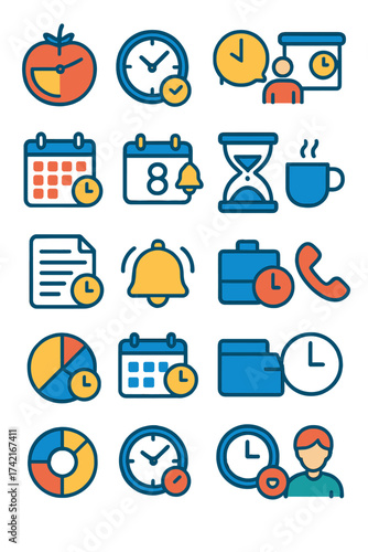 Work and Office Timers Pomodoro timer, task clock, meeting countdown, presentation time, deadline tracker, calendar alarm, hour counter, break