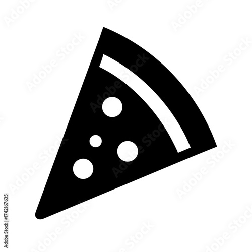 Vector art of pizza slice