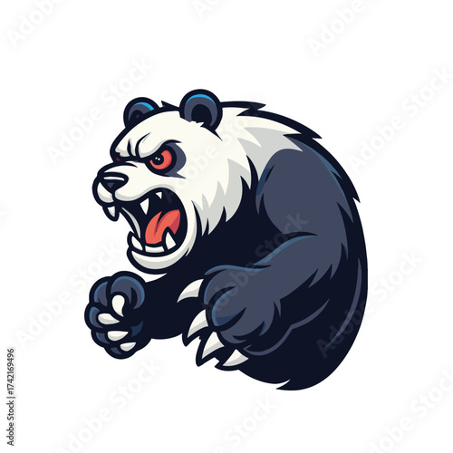 bear mascot logo illustration design